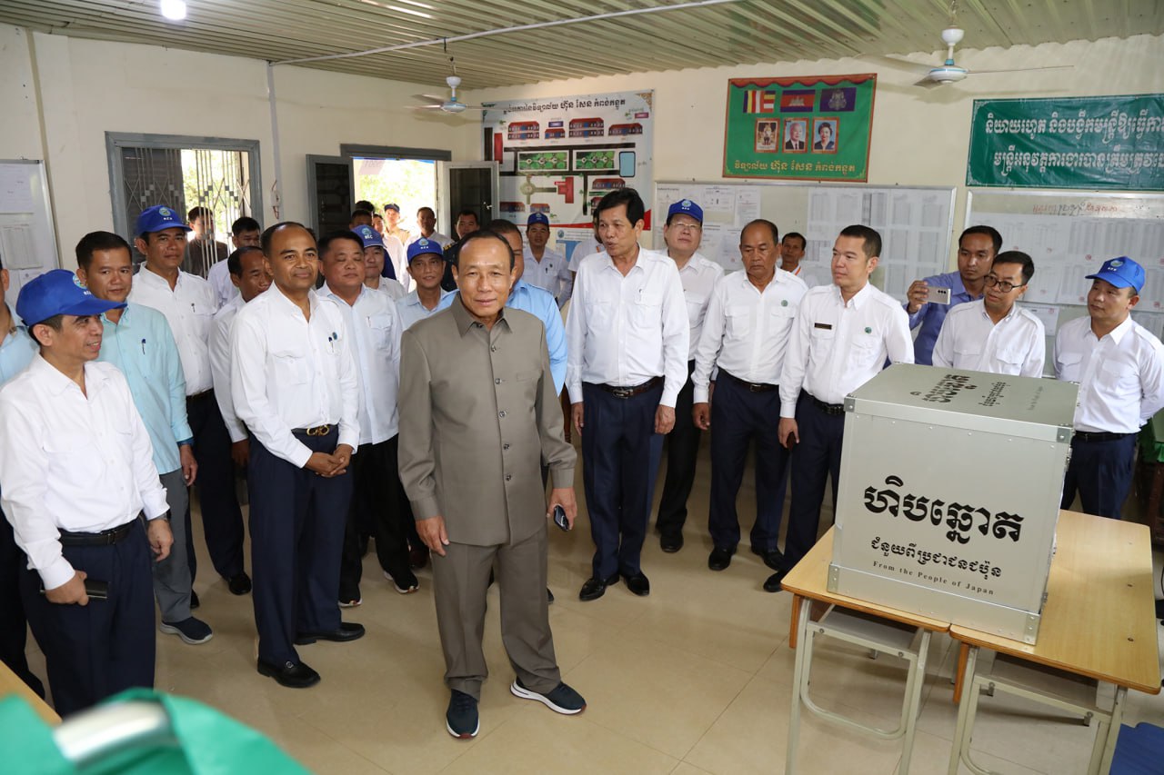 ប្រធាន គ.ជ.ប ចុះត្រួតពិនិត្យការិយាល័យបោះឆ្នោតមុនមួយថ្ងៃ នៃថ្ងៃបោះឆ្នោតជ្រើសរើសក្រុមប្រឹក្សា អាណត្តិទី៤ នៅការិយាល័យចំនួន២ ក្នុងខេត្តកណ្តាល