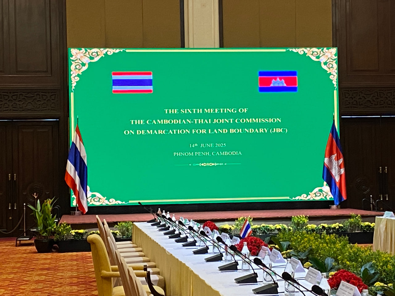 ប្រតិភូកម្ពុជានិងថៃទទួលបន្ទុកកិច្ចការព្រំដែនជួបគ្នានៅរាជធានីភ្នំពេញ
