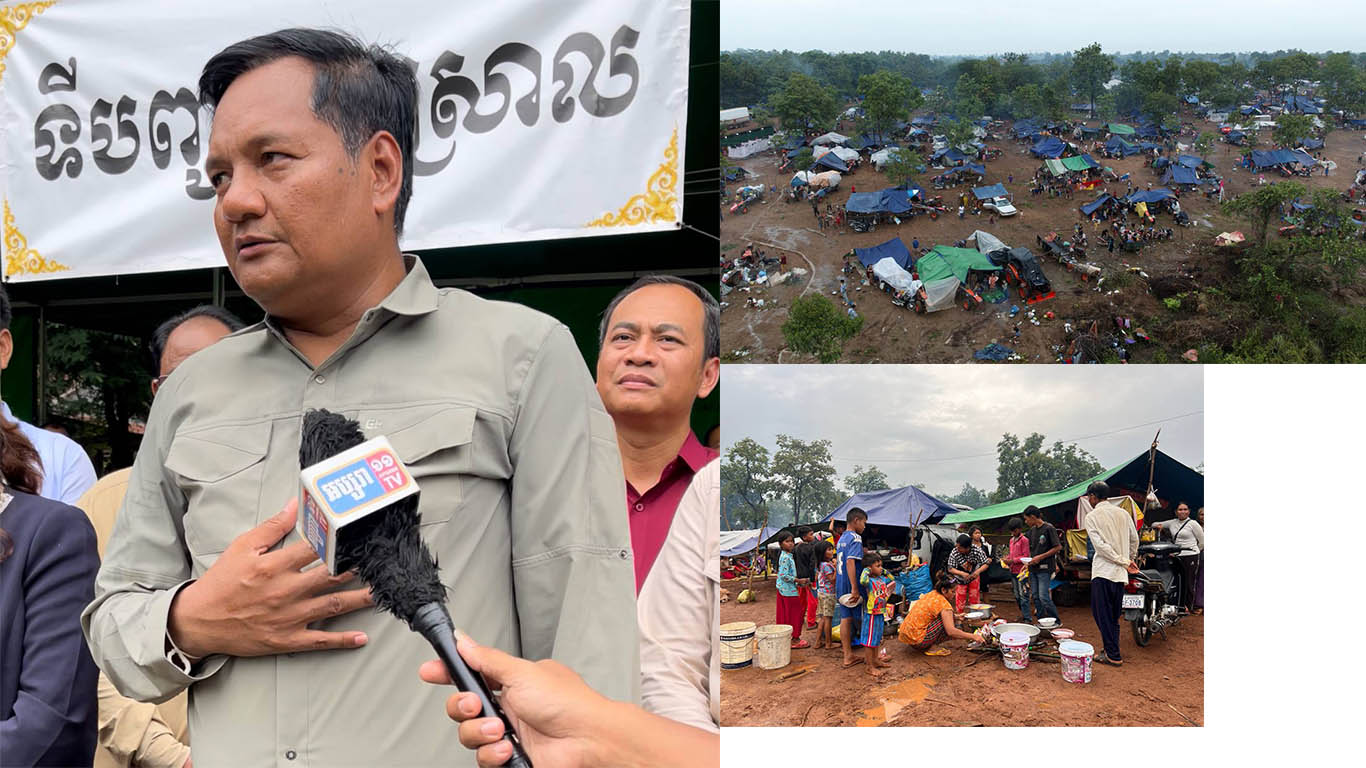 ប្រជាជនស្លូតត្រង់ត្រូវបង្ខំបែកបាក់គ្រួសារ ចោលផ្ទះ ស្រែចំការ ដោយសារការឈ្លានពានប្រដាប់អាវុធរបស់ថៃមកលើកម្ពុជា