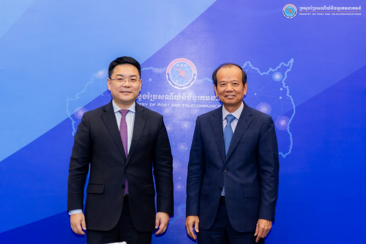 ឯកឧត្តមរដ្ឋមន្ត្រី ជា វ៉ាន់ដេត បានអនុញ្ញាតជូនប្រធានប្រចាំតំបន់អាស៊ីប៉ាស៊ីហ្វិកនៃក្រុមហ៊ុន Huawei ចូលជួបសម្ដែងការគួរសម