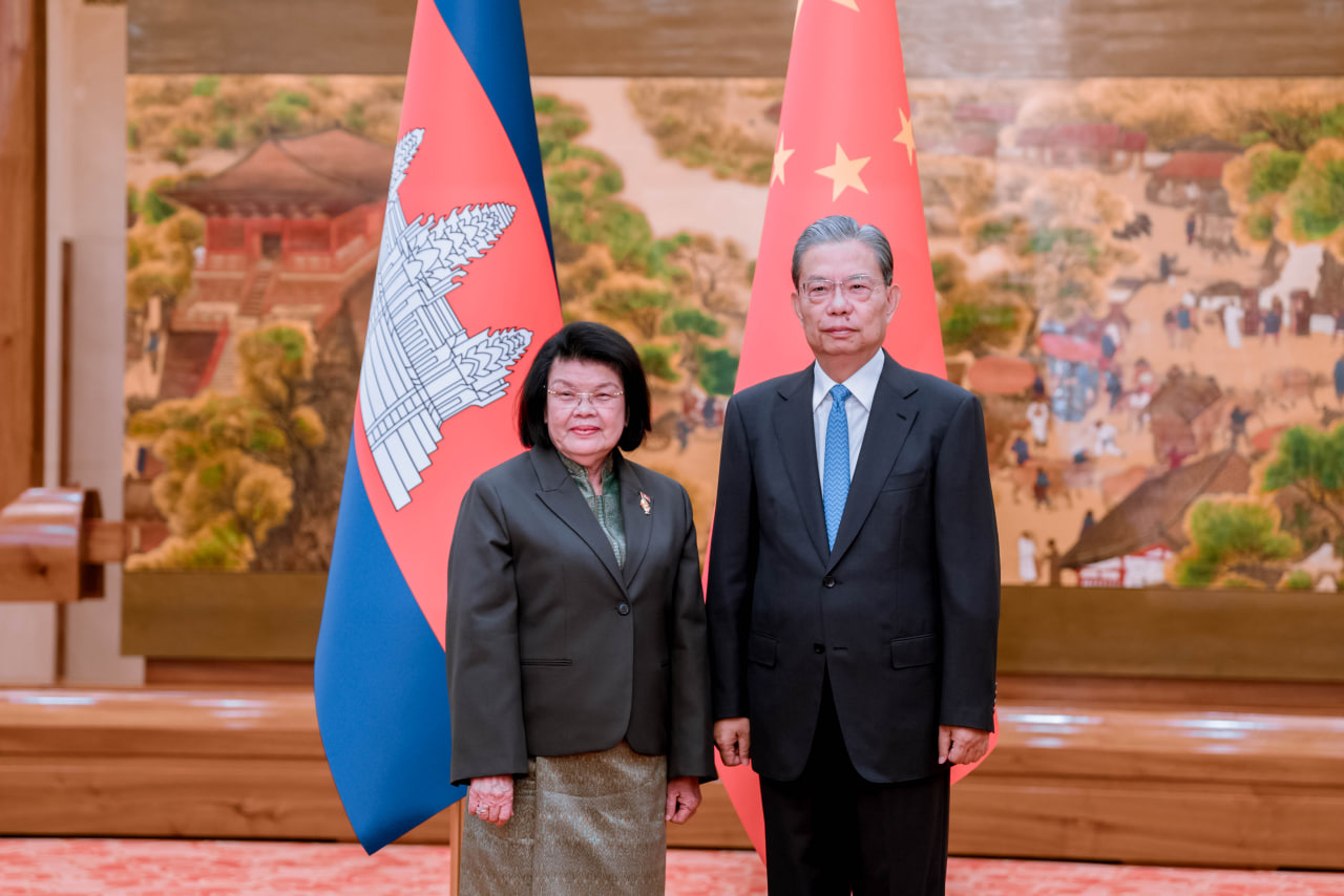 សម្តេចរដ្ឋសភាធិបតី ឃួន សុដារី ជួបពិភាក្សាការងារជាមួយ ឯកឧត្តម ចាវ ឡឹជី ប្រធានគណៈកម្មាធិការអចិន្ត្រៃយ៍ នៃសភាតំណាងប្រជាជនចិន