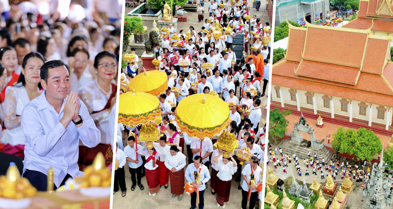 ឯកឧត្តម អ៊ុន ចាន់ដា និងលោកជំទាវ ផ្តួចផ្តើម បុណ្យកឋិនទានសាមគ្គី ទទួលបានបច្ច័យជាង ១២ម៉ឺនដុល្លារ សម្រាប់កសាងឧបដ្ឋានសាលា វត្តបទុមរតនៈដីដុះ ក្រុងកំពង់ចាម