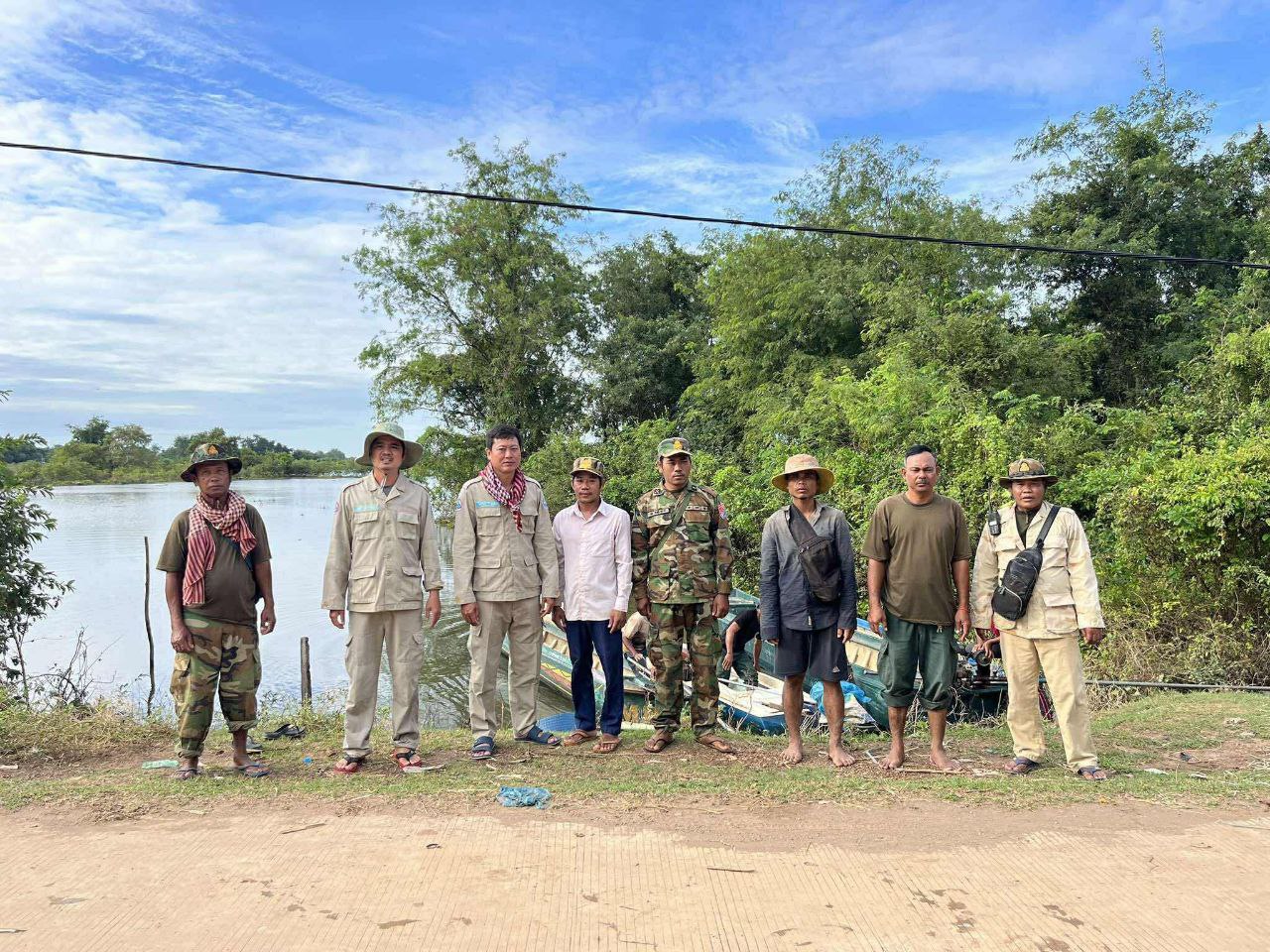 ខណ្ឌរដ្ឋបាលជលផលកំពង់ចាម ចុះទប់ស្កាត់ និងបង្ក្រាបបទល្មើស​ជលផល នៅភូមិសាស្ត្រស្រុកព្រៃឈរ