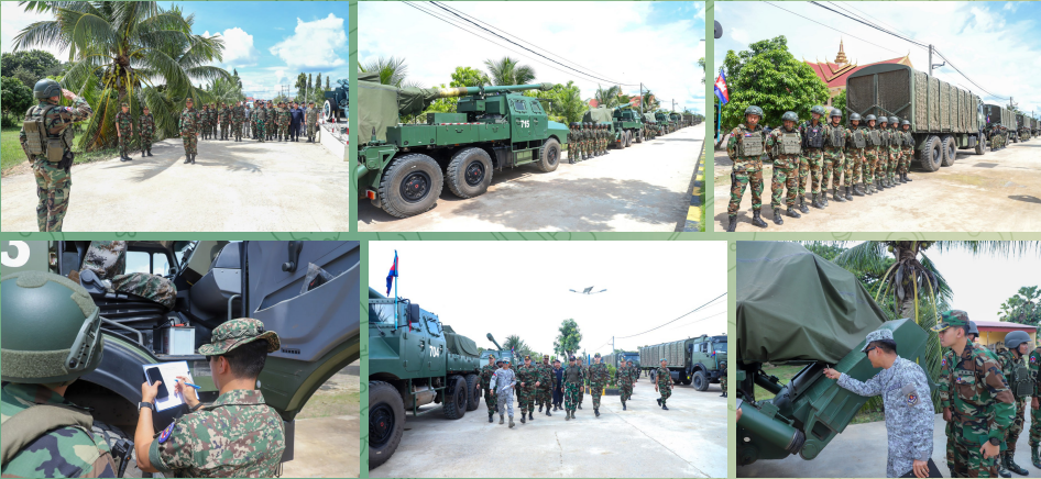 ក្រុមអ្នកសង្កេតការណ៍អាស៊ានចុះត្រួតពិនិត្យការអនុវត្តការកែសម្រួលអាវុធ និងយុទ្ធោបករណ៍បំផ្លិចបំផ្លាញធុនធ្ងន់ នៅក្នុងខេត្តកំពង់ស្ពឺ