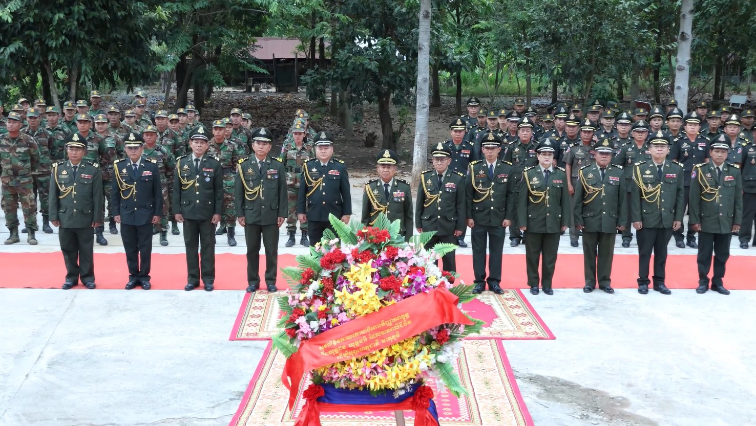 បញ្ជាការដ្ឋានតំបន់ប្រតិបត្តិការសឹករងកំពង់ធំប្រារព្ធខួបលើកទី៧២ ទិវាកំណើតកងយោធពលខេមរភូមិន្ទ